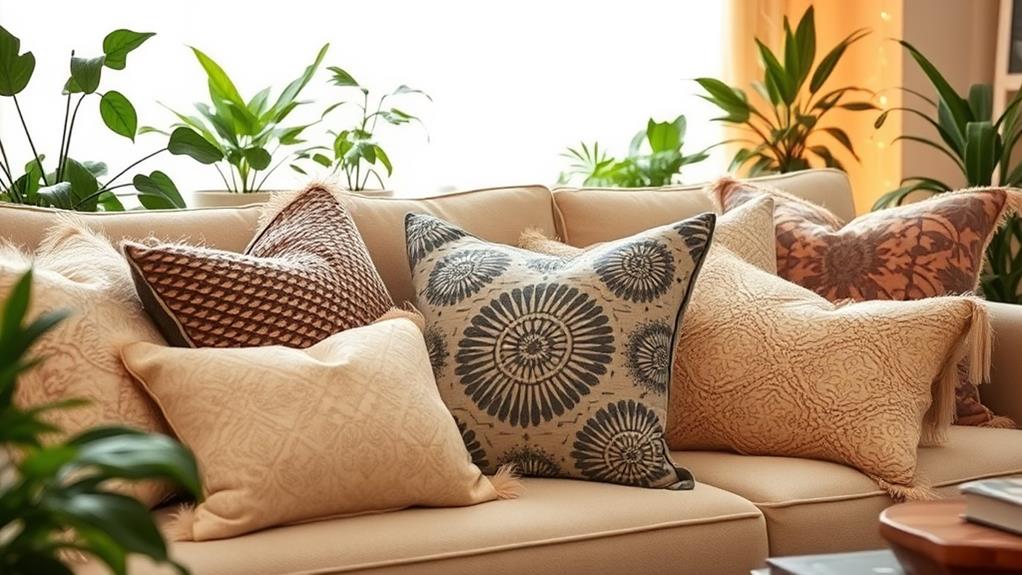 stylish accent cushion decor