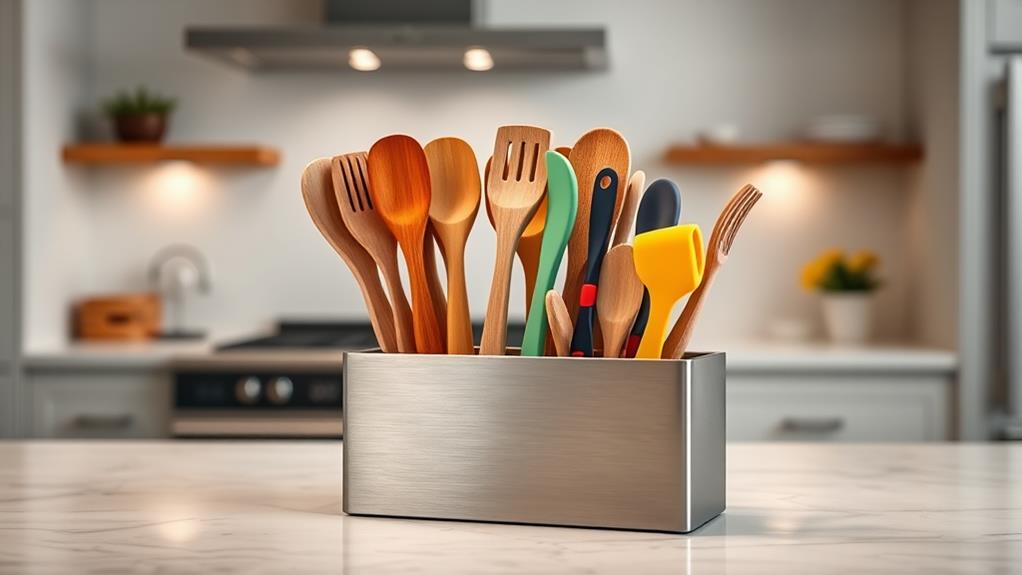 stylish kitchen tool organizer