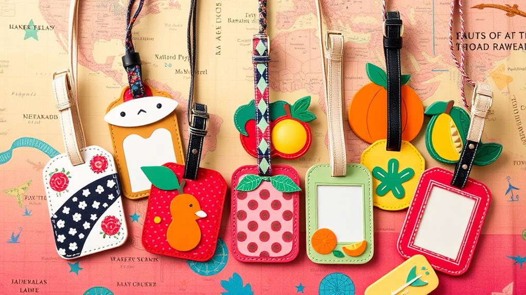 stylish personalized luggage tags