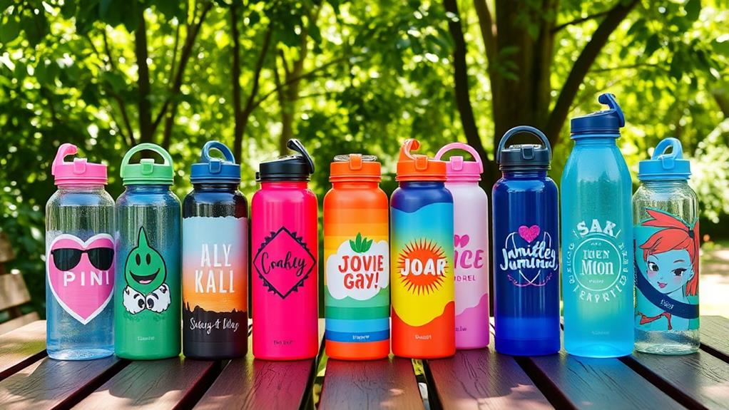 stylish personalized water bottles