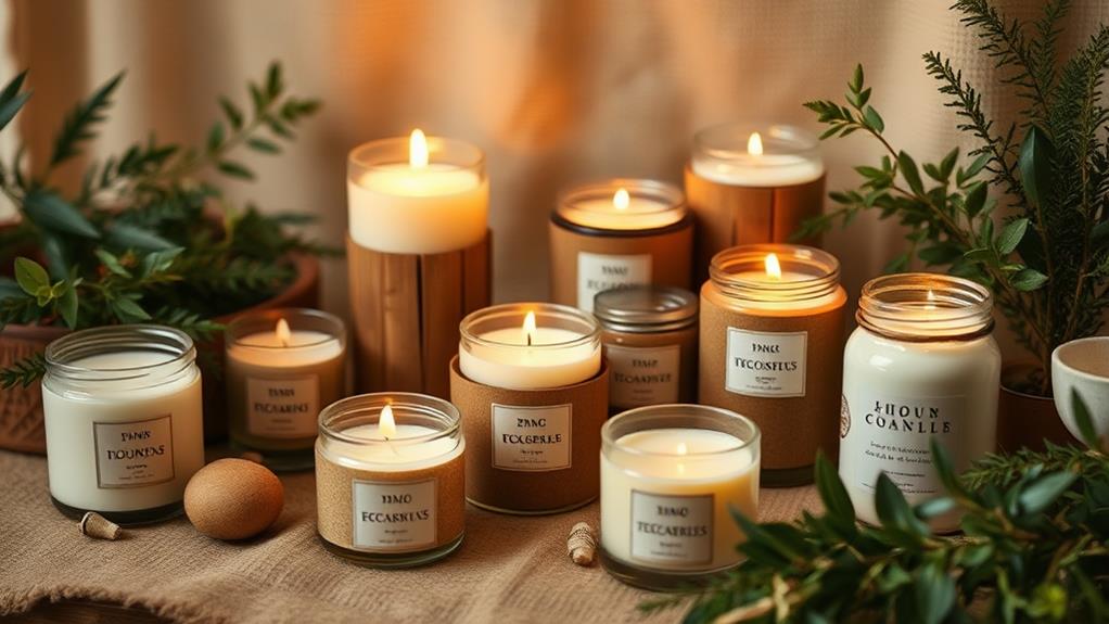 sustainable natural aromatic candles