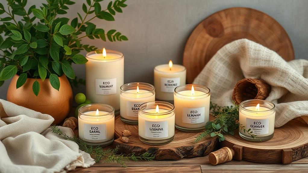 sustainable natural wax candles