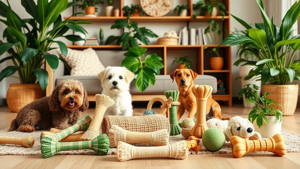 sustainable pet playthings available