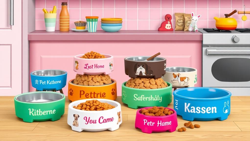 unique personalized pet bowls