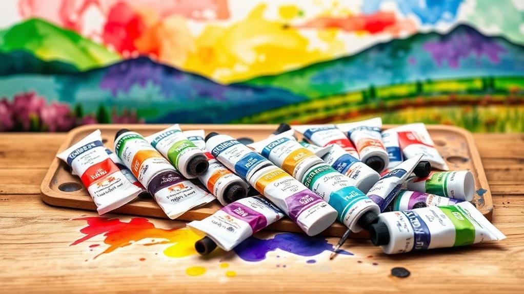 vibrant holbein watercolors available