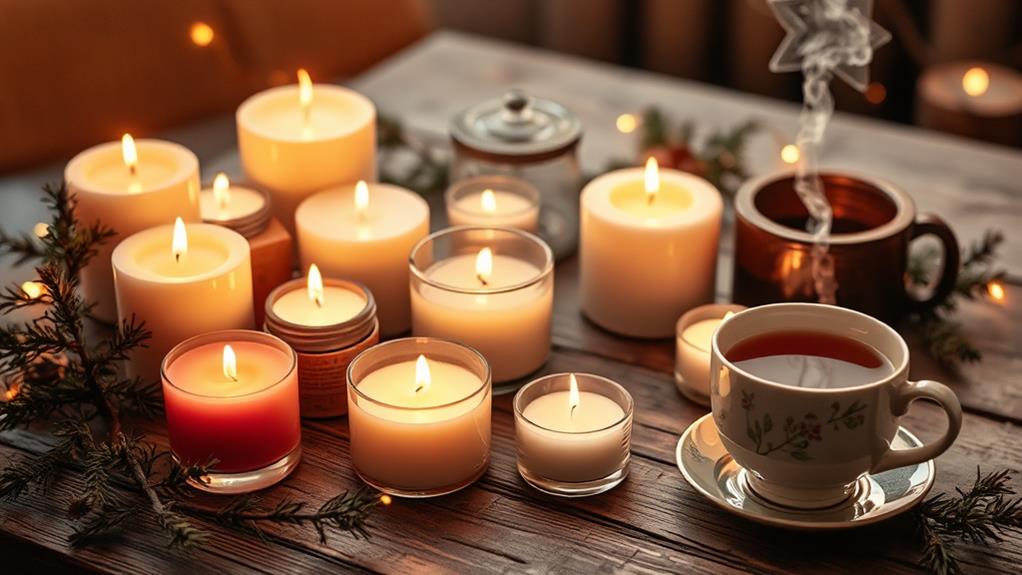 warm aromatic candle experience